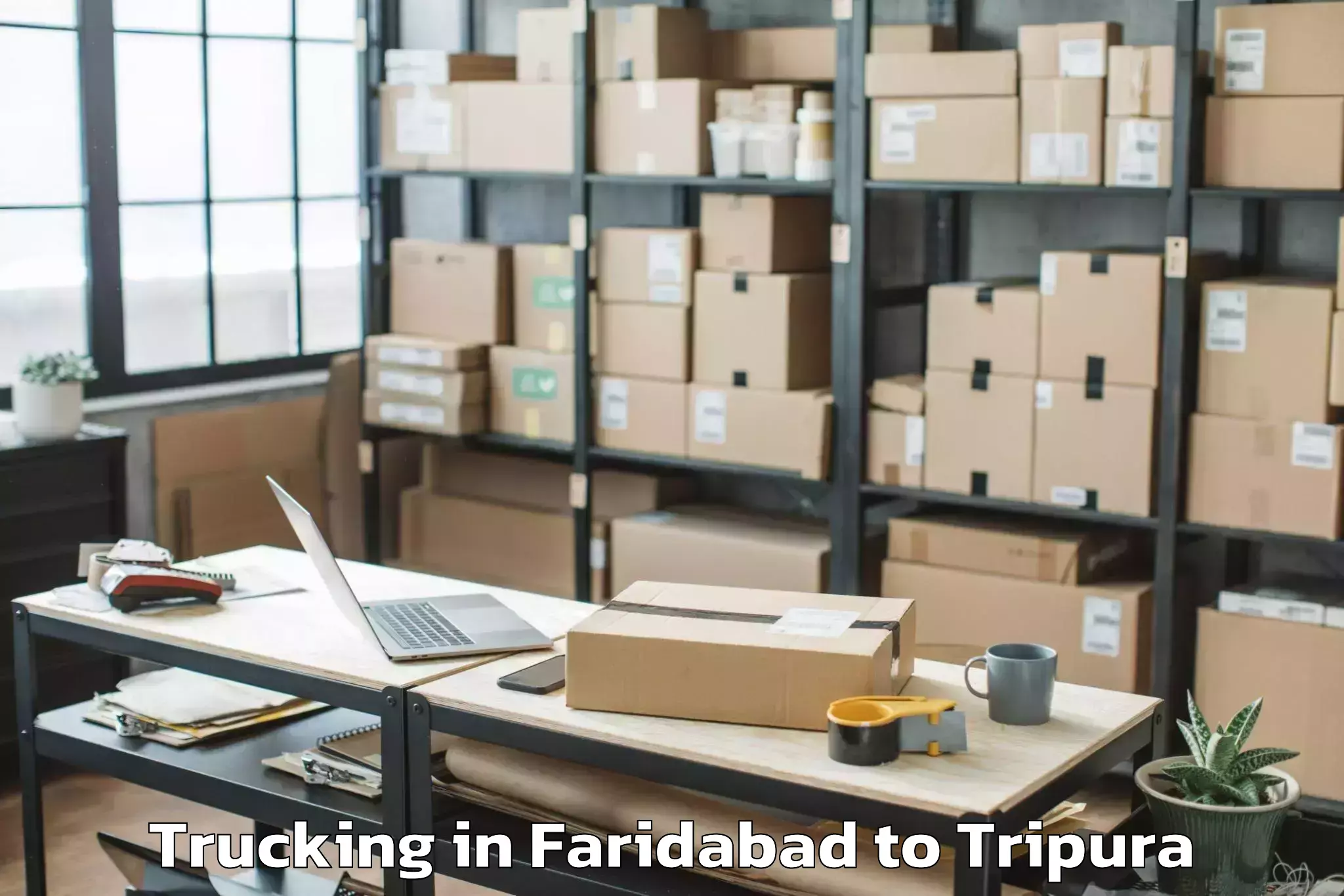 Book Your Faridabad to Agartala Airport Ixa Trucking Today